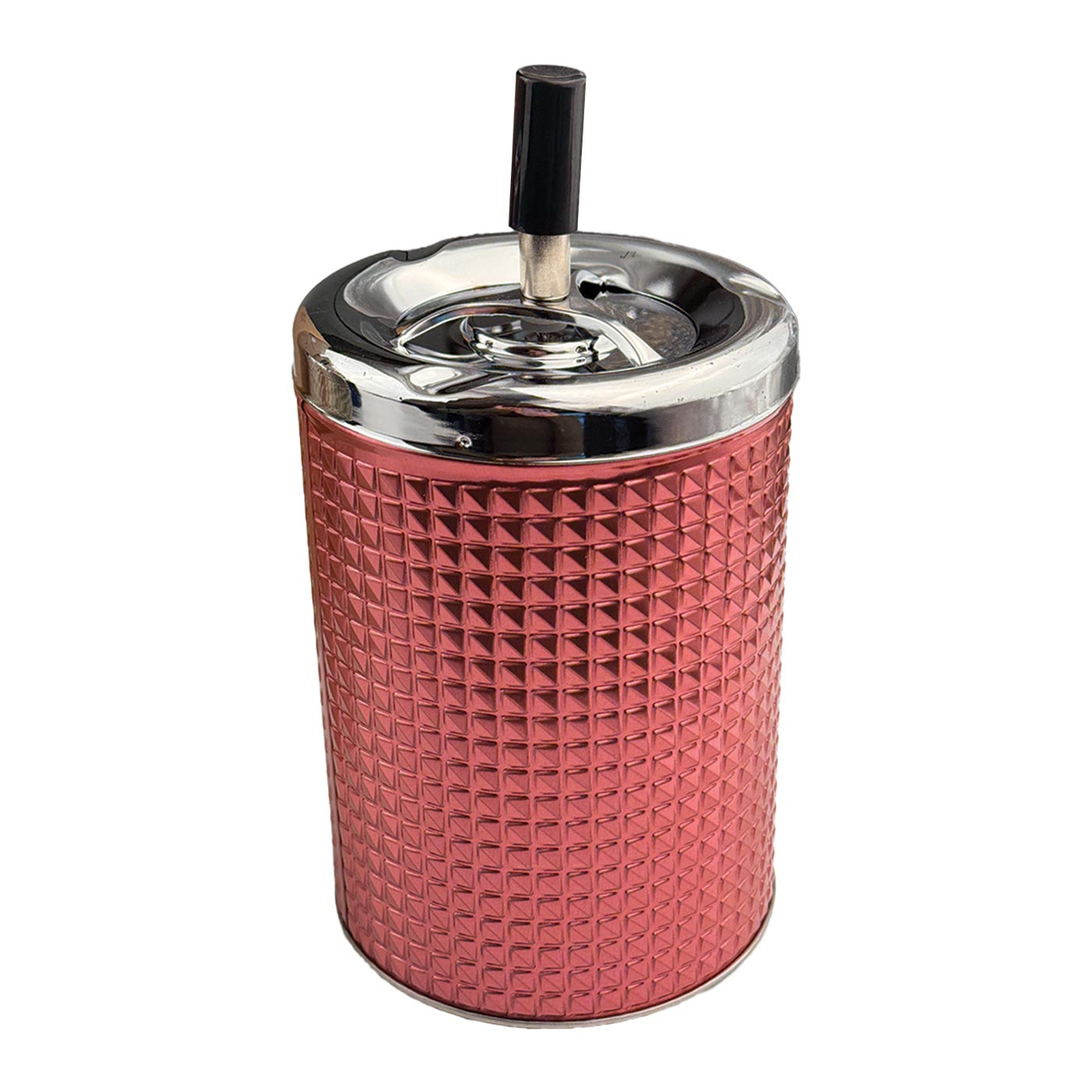Spinning ashtray chrome/rose 20cm