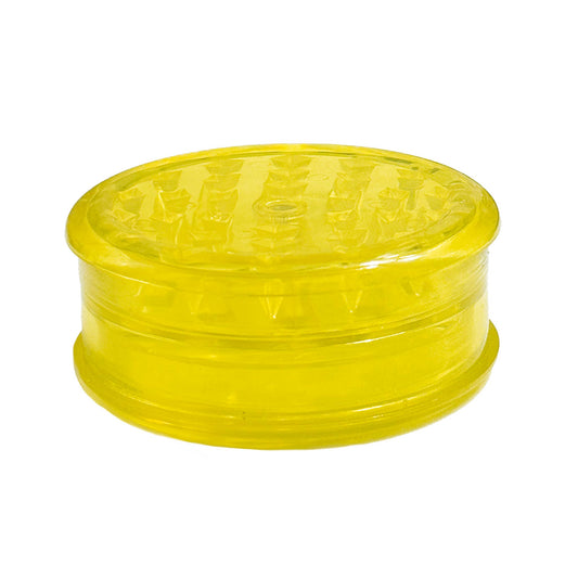 Flamez acrylic grinder stash compartment yellow 3-parts 60mm