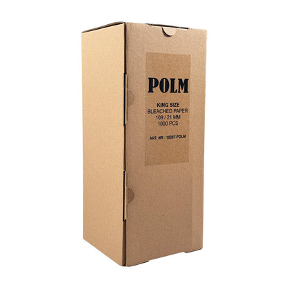 Box POLM Cones King Size Bleached White 109/21 mm 1000 Pcs