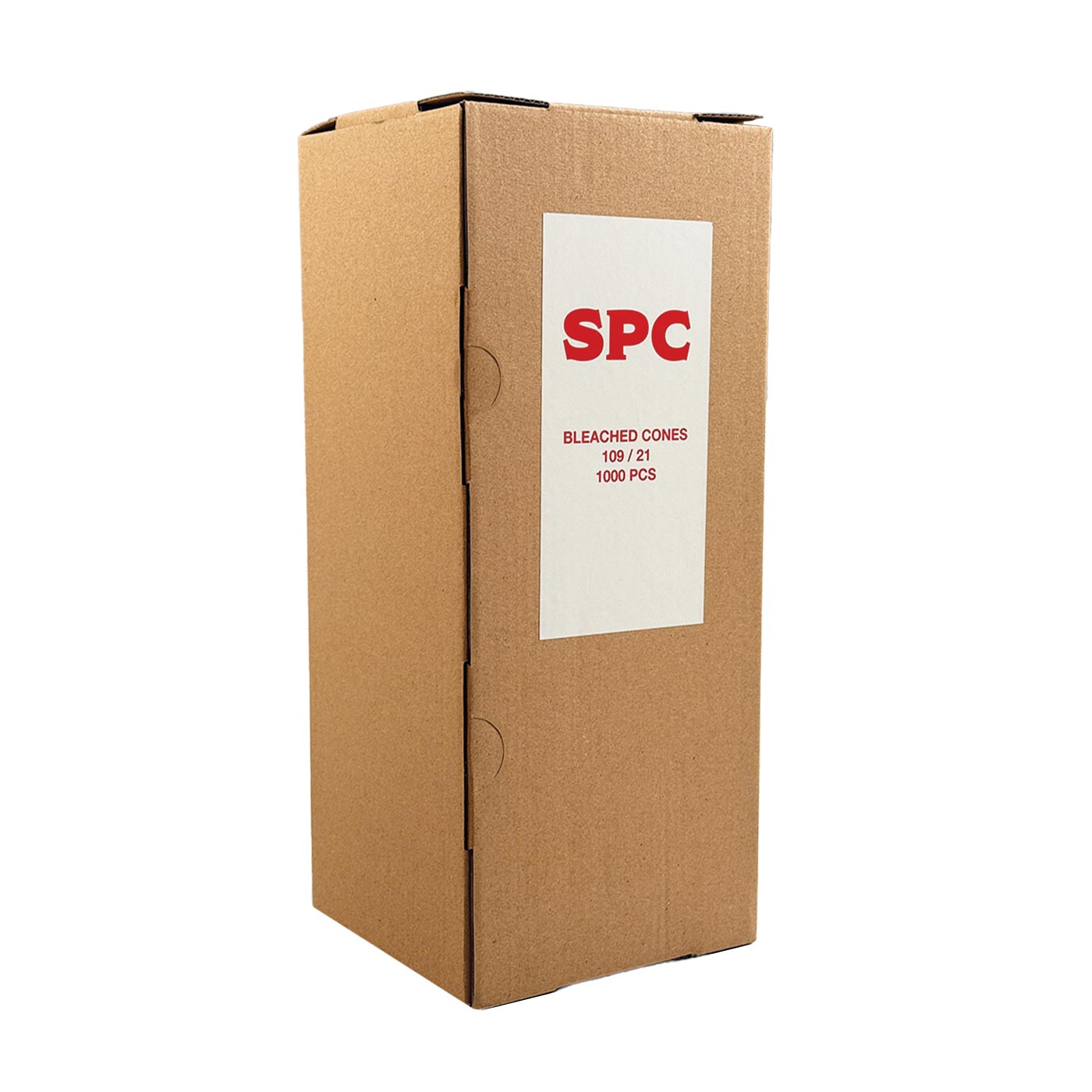 Box SPC Cones King Size Bleached White 109/21 mm 1000 Pcs