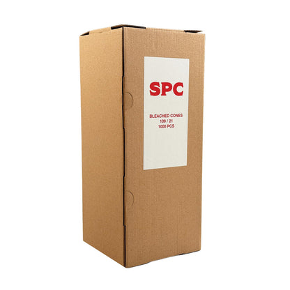 Box SPC Cones King Size Bleached White 109/21 mm 1000 Pcs
