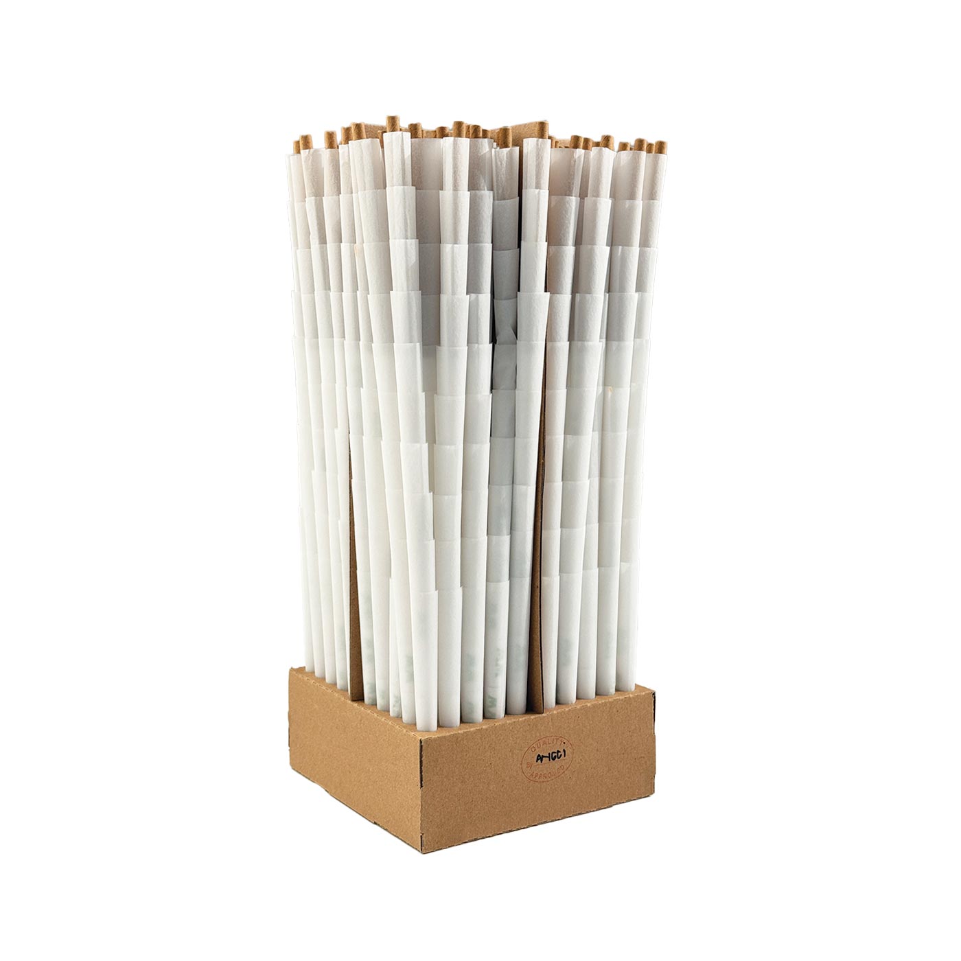 Box WW Cones King Size Bleached White 109/21 mm 1000 Pcs
