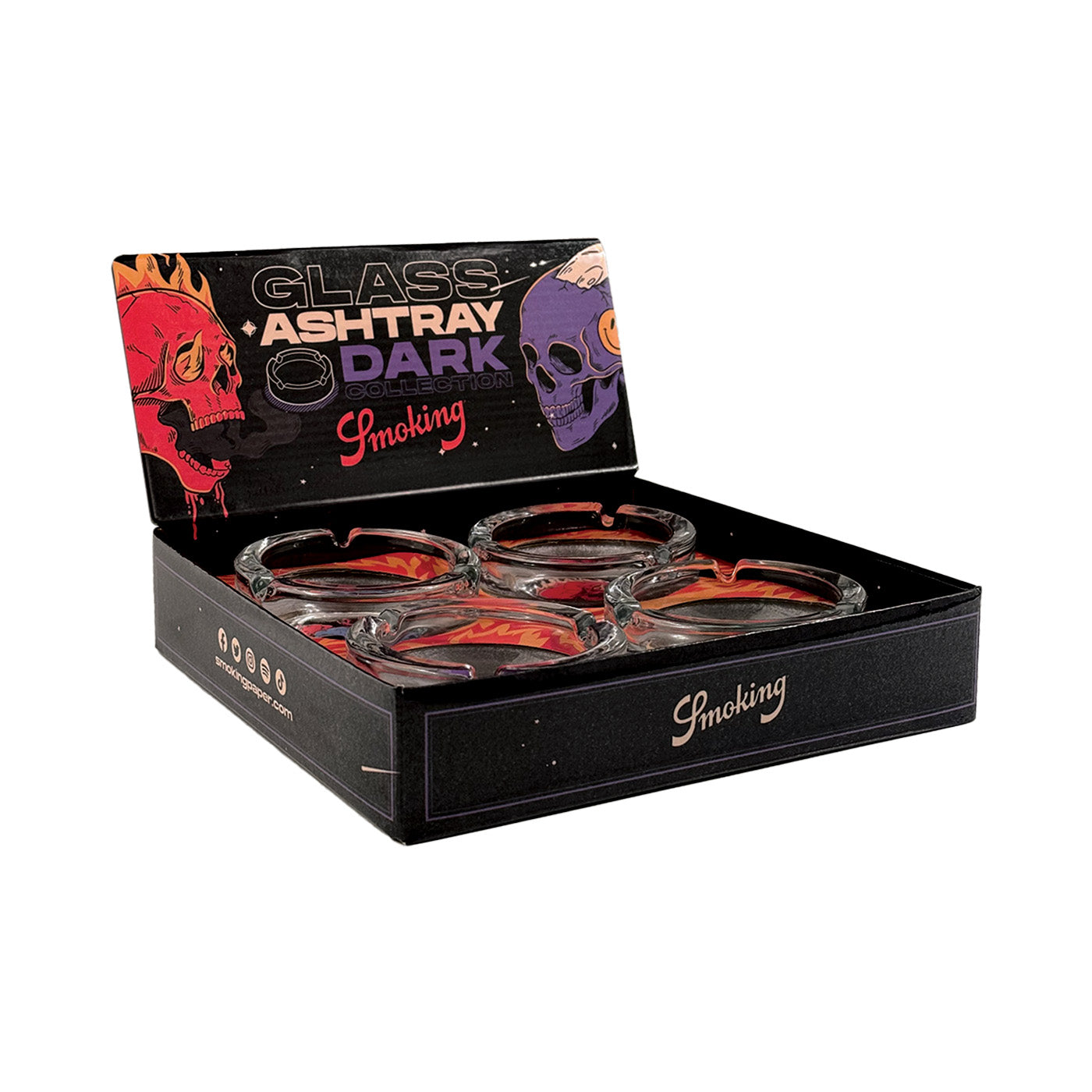 Display Smoking Glazen Asbak Dark Collectie 