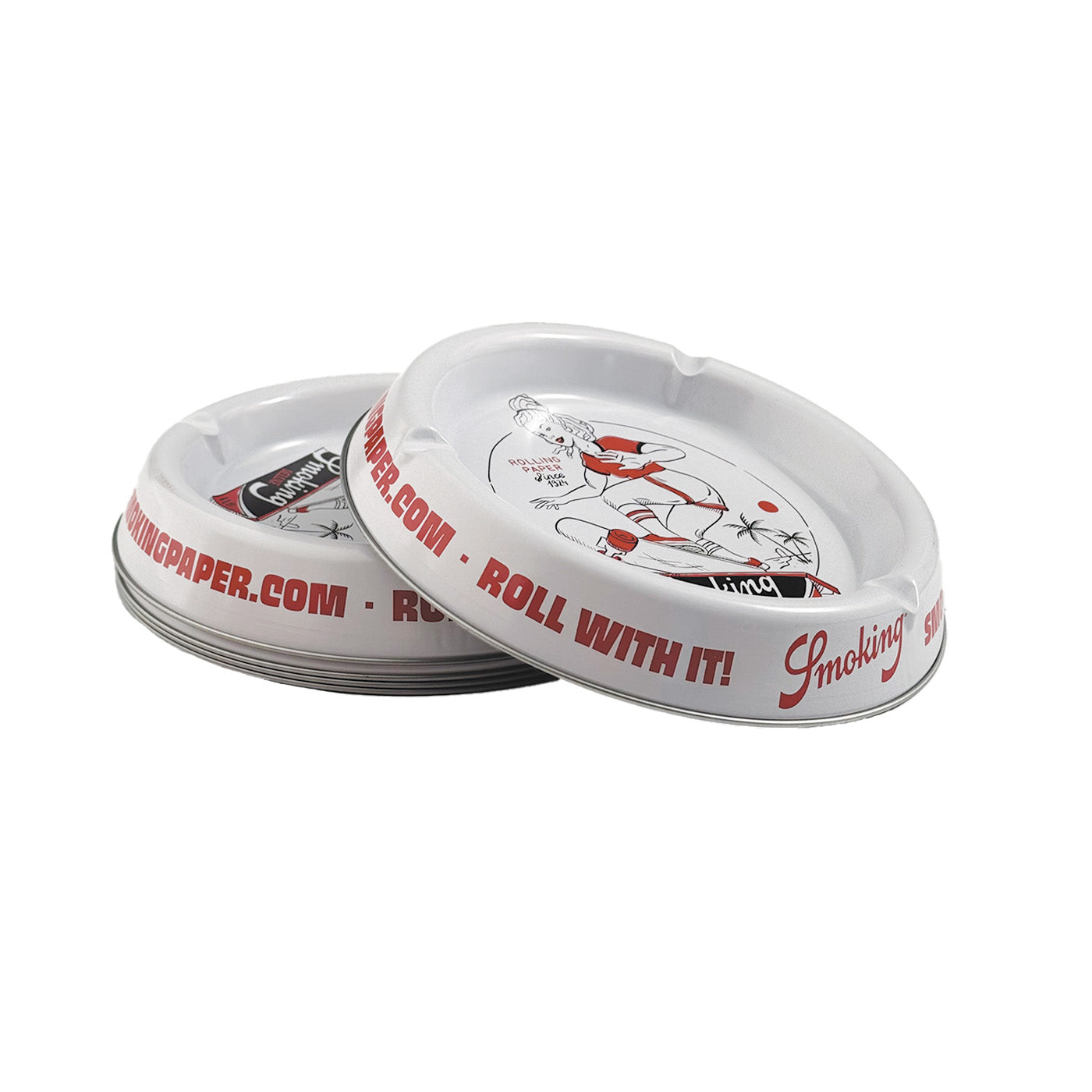 Display Smoking Metallic Asbak Skater