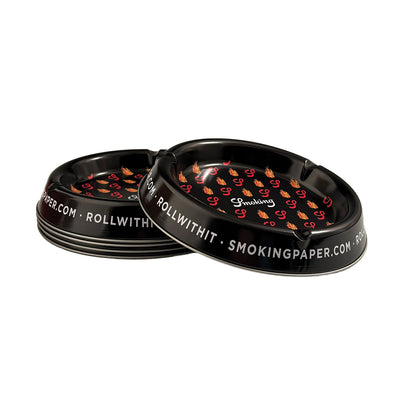 Display Smoking Metallic Asbak Zwart Vlammen