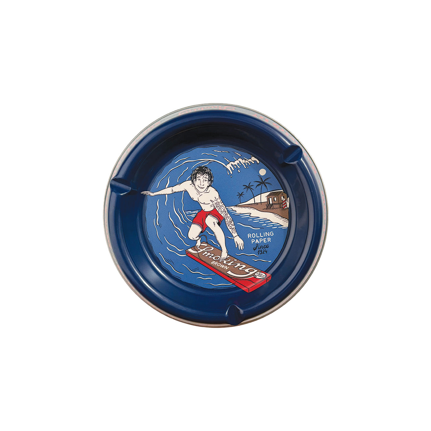 Display Smoking Metallic Asbak Surf