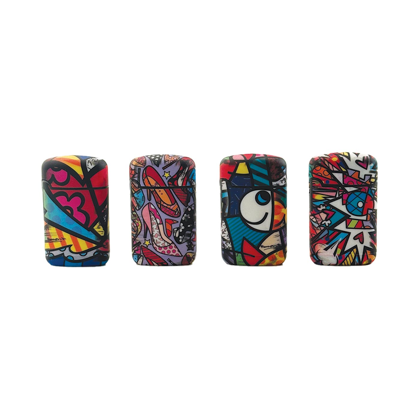 Display V-Fire Easy Torch Lighter Britto Art Design 20 Pcs
