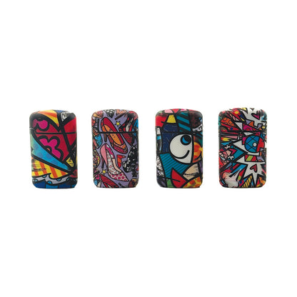 Display V-Fire Easy Torch Lighter Britto Art Design 20 Pcs