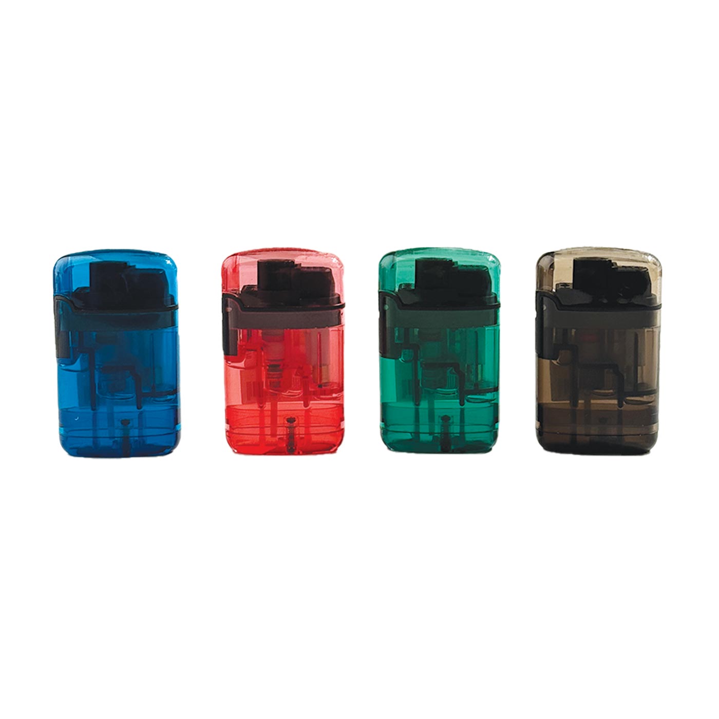 Display V-Fire Easy Torch Lighter Transparent Design 20 Pcs