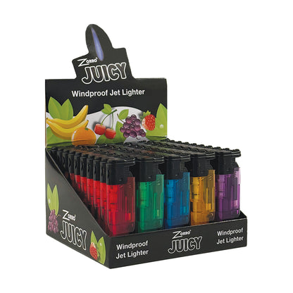 Display Zorro Juicy Windproof Jet Aanstekers 50 St.