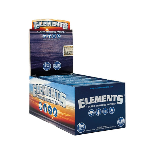 Elements Slim Rolls 1 1/4 size + Dispenser 10 St.