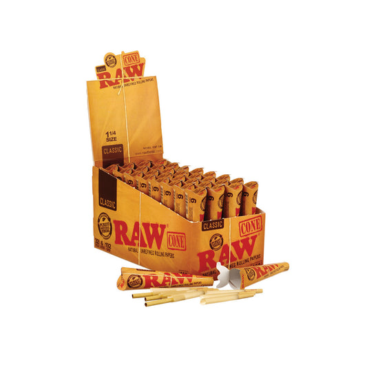 Display Raw 1 1/4 Cones Basic 6 Pack 32 Pcs