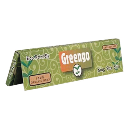 Display greengo hemp unbleached king size slim 50 pcs