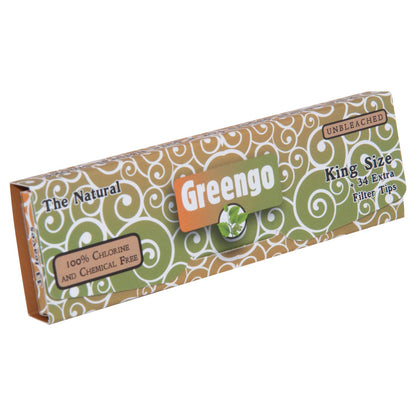 Display greengo unbleached king size regular 2 in 1 24 pcs