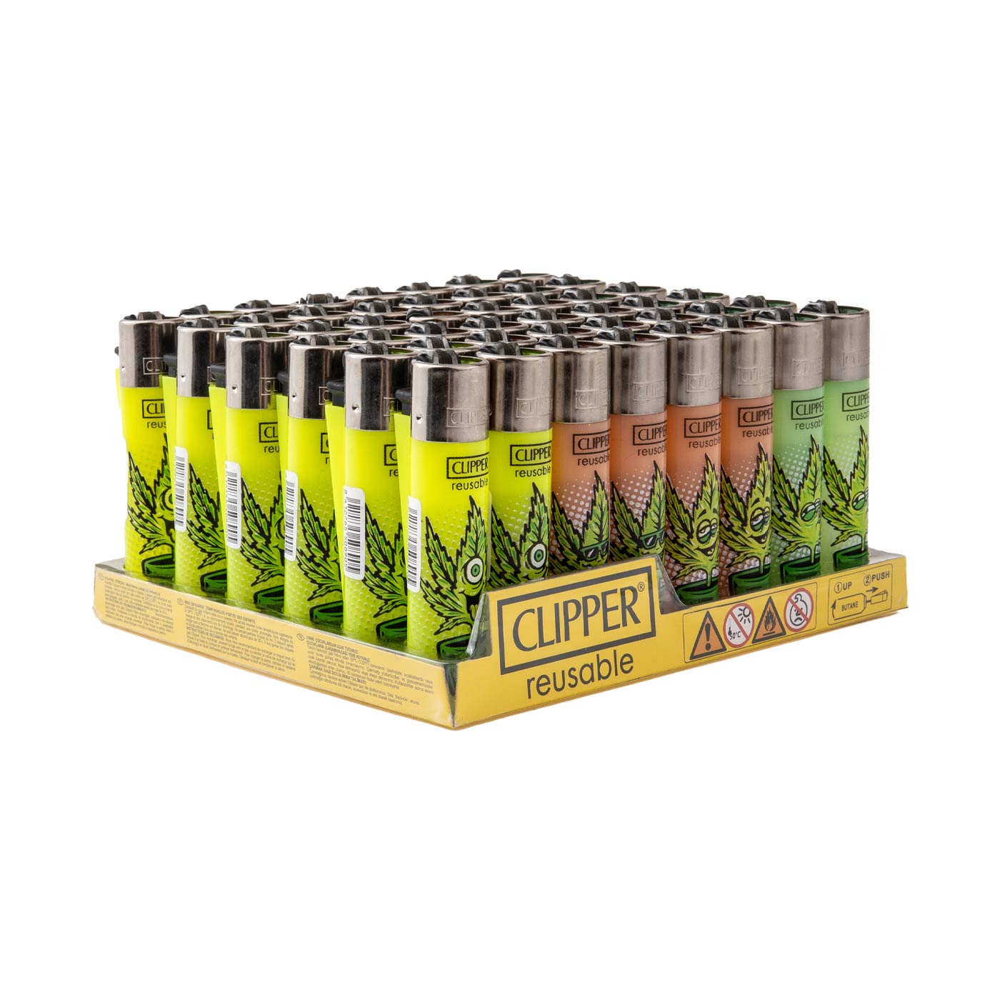 Display Clipper Classic Lighters Crazy Tree 48 Pcs