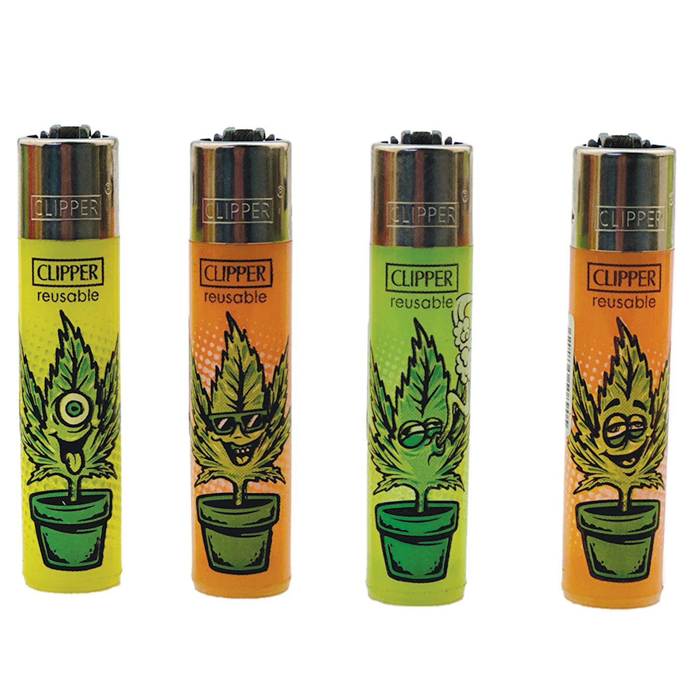 Display Clipper Classic Lighters Crazy Tree 48 Pcs