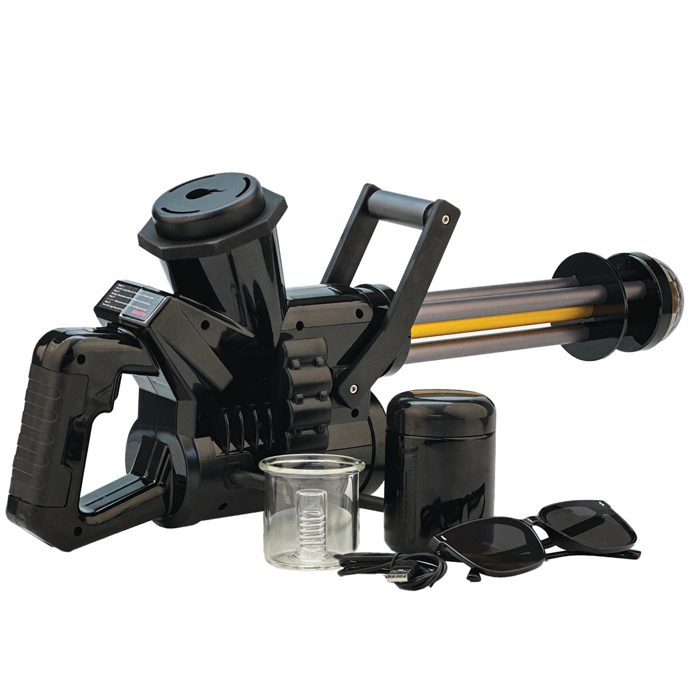 Smoke blasting gatling gun bong black – dutchleaf.com