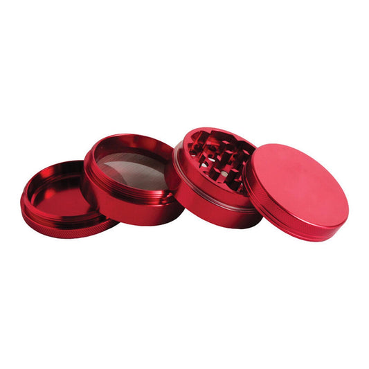 Aluminum Grinder Red 4 Parts 40Mm