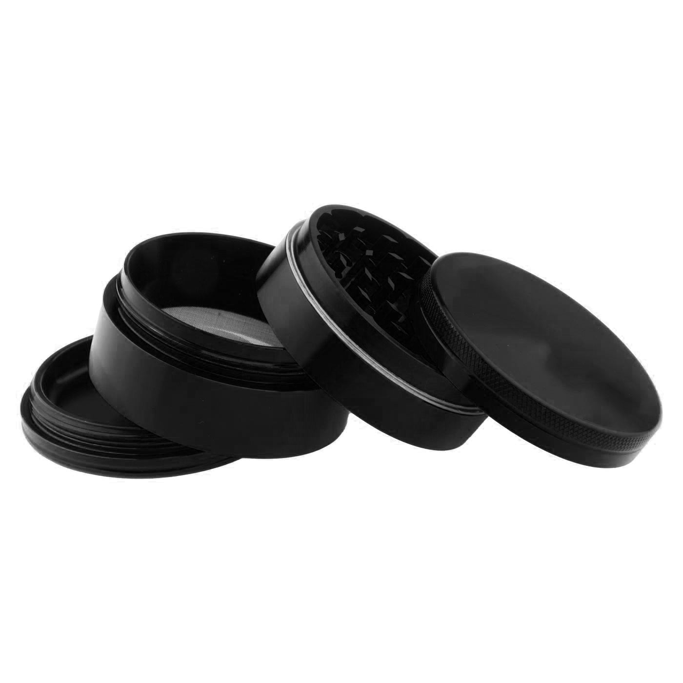 Aluminium grinder black 4 parts 50mm
