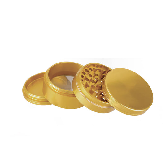 Aluminum Grinder Gold 4-Parts 63 mm