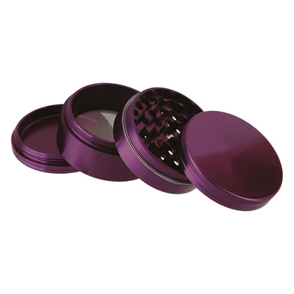 Aluminum grinder purple 4 parts 63 mm