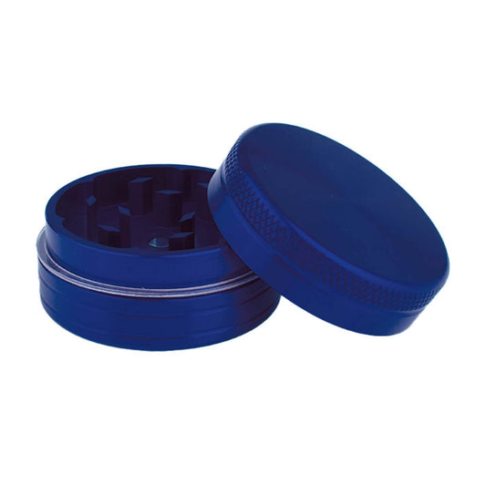 Aluminum grinder 2 parts 40 mm blue