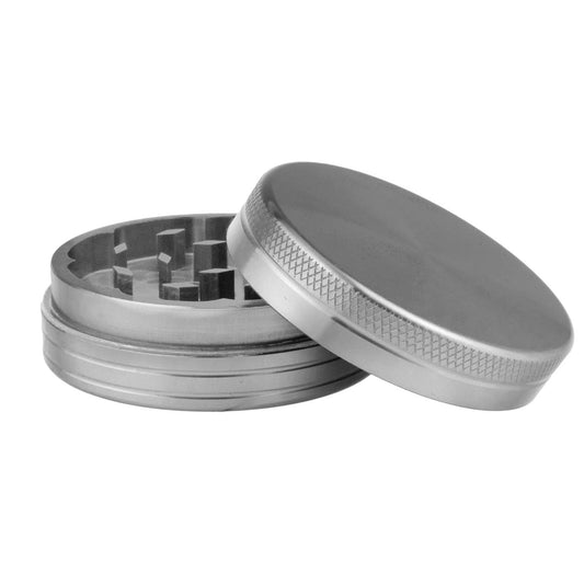 Aluminum grinder 2 parts 50 mm silver