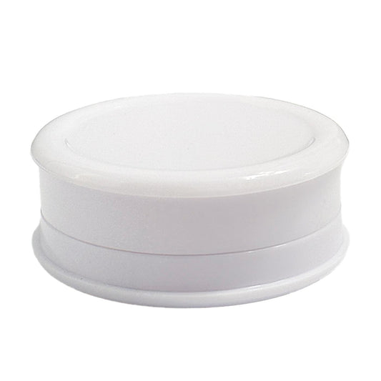 Acrylic grinder with stash comp full-white 3-parts 60mm