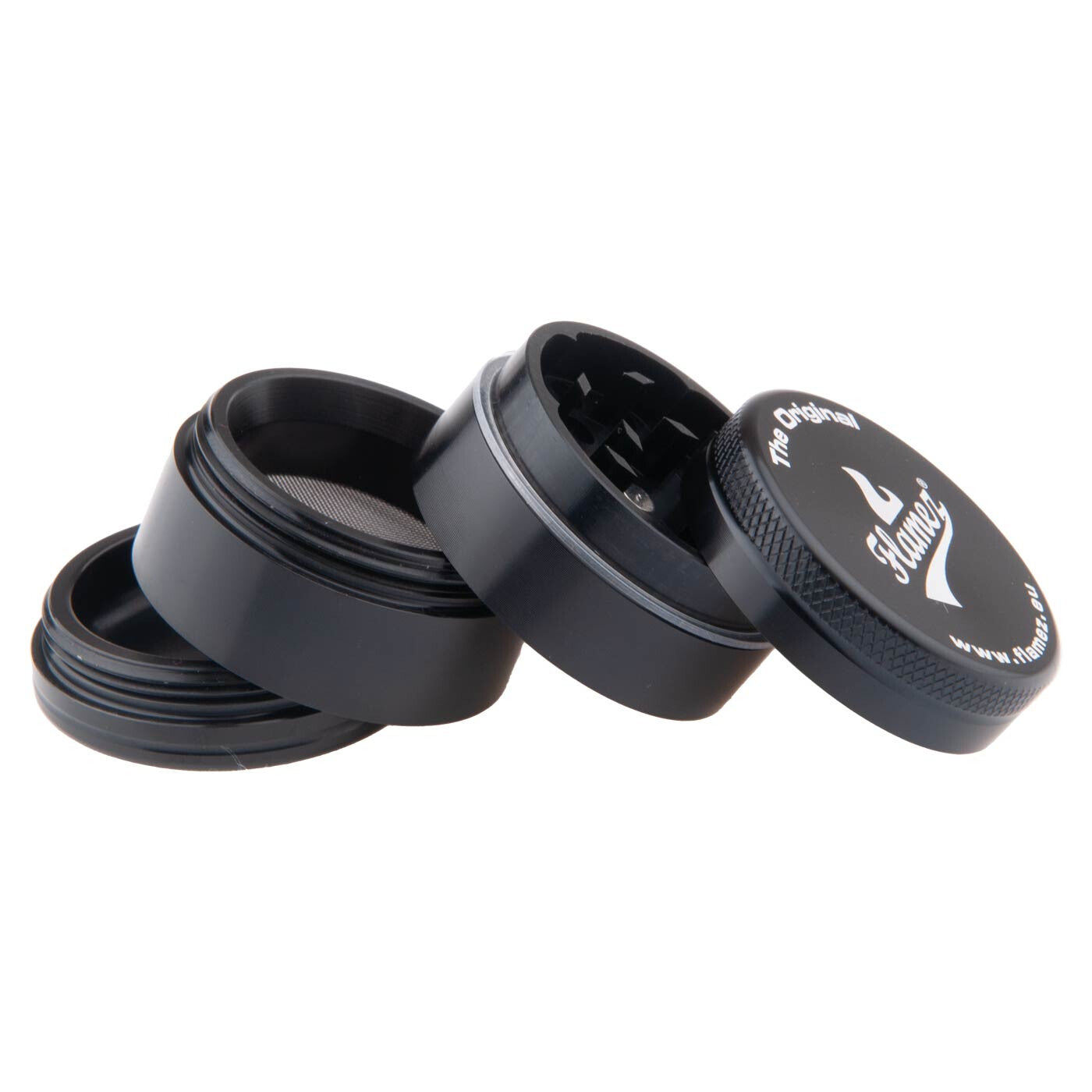 Flamez Grinder 4 Parts 40 Mm Black open