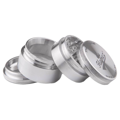 Flamez Grinder 4 Parts 50 Mm Silver open