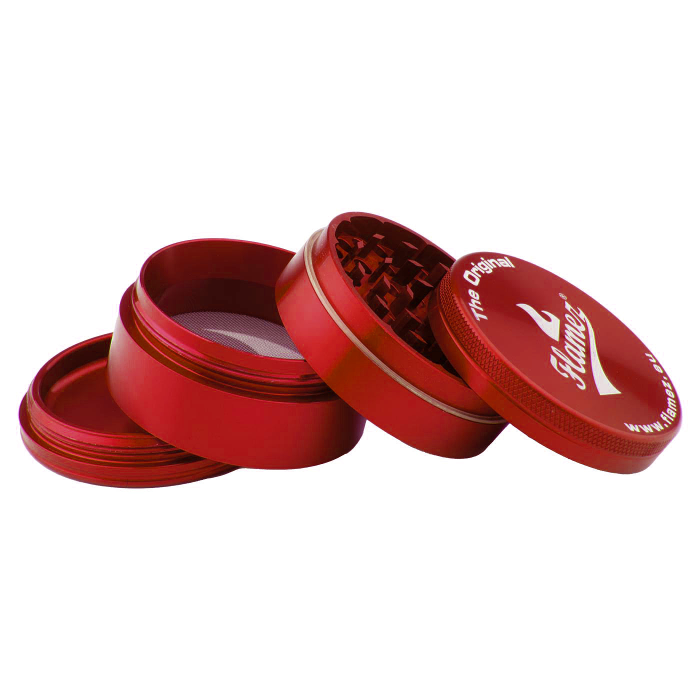 Flamez grinder 4 parts 63 mm red