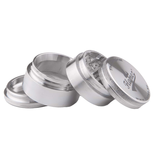 Flamez grinder 4 parts 63 mm silver