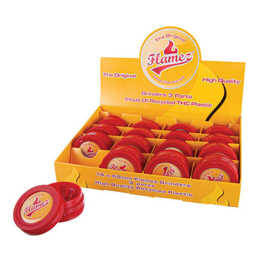 Display flamez grinders red 50mm 16pcs