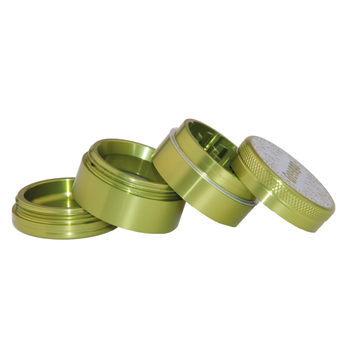 Greengo Grinder 4 Parts 40 Mm Green open