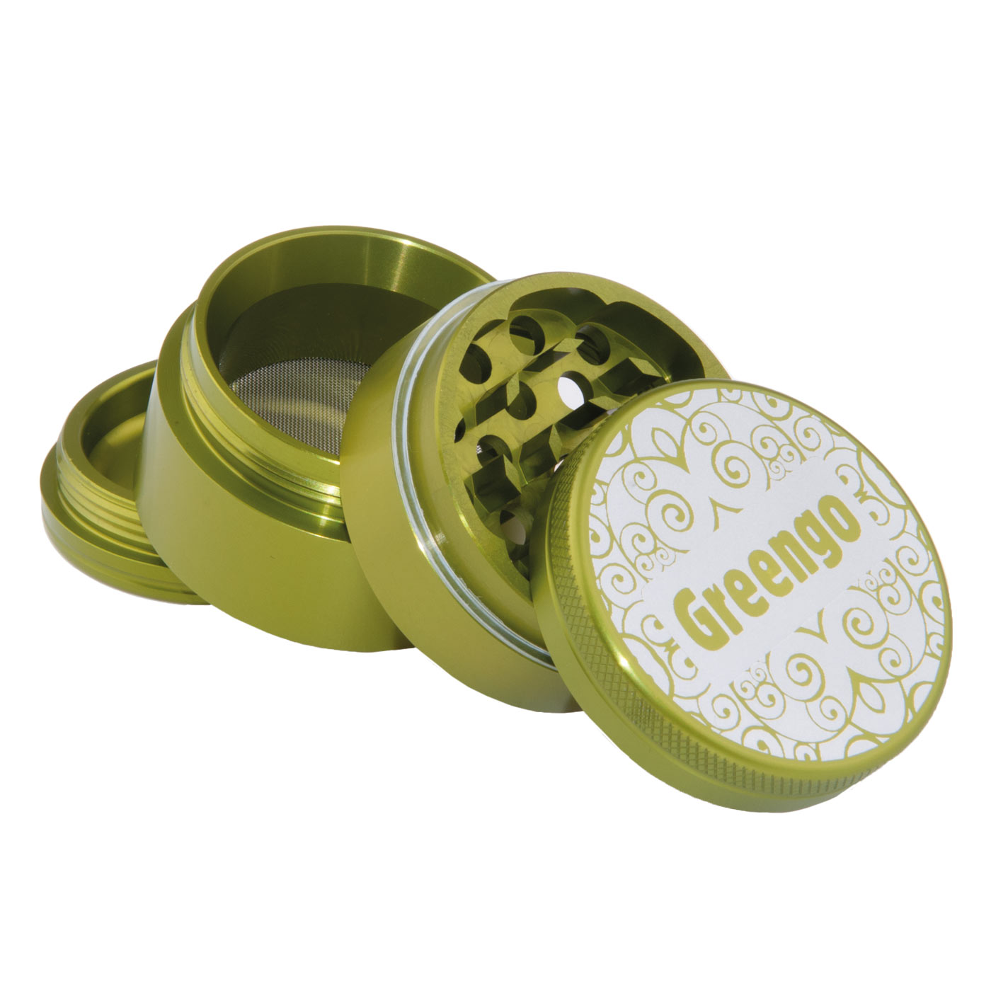 Greengo grinder groen 4-delig 50 mm