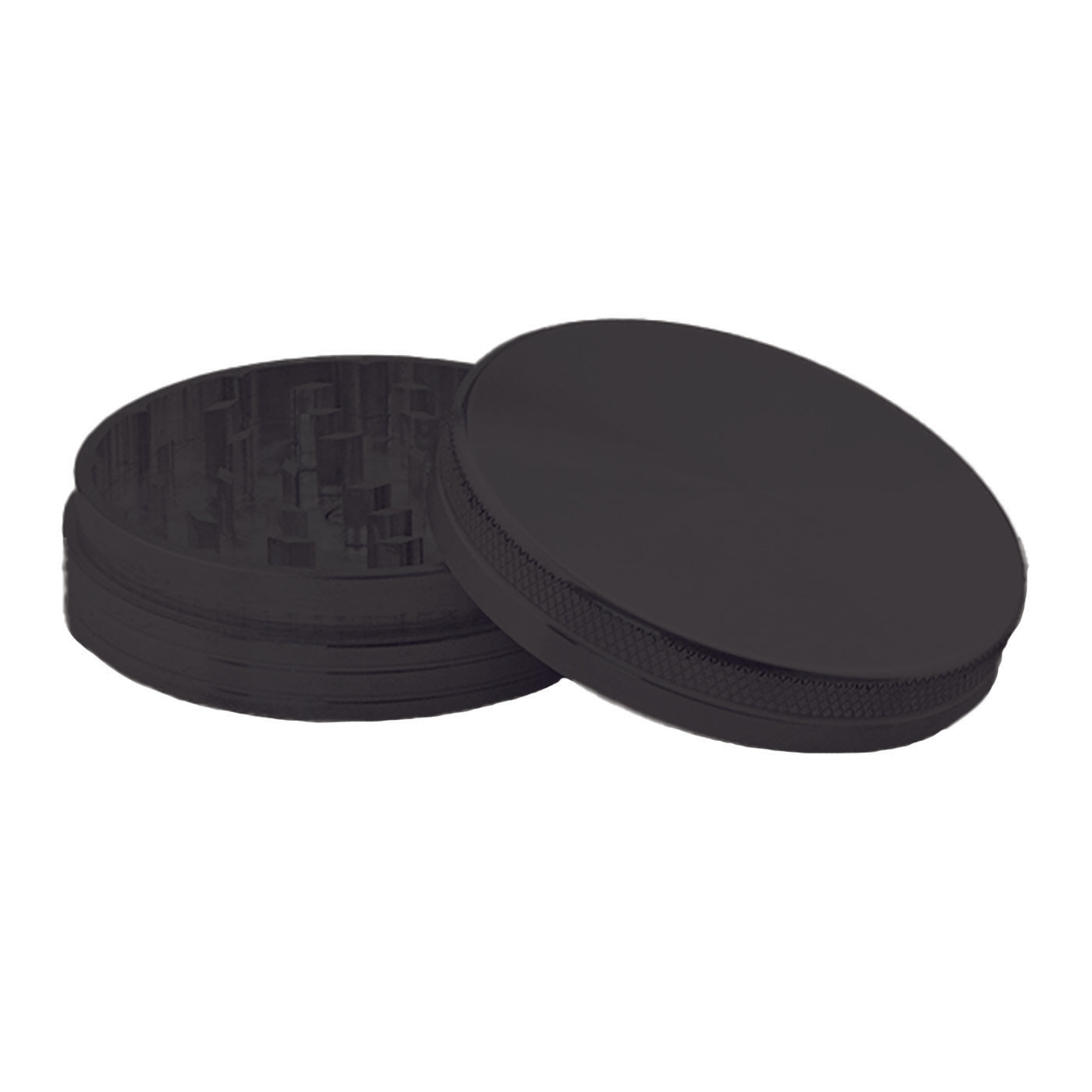 Aluminium grinder 2 parts 63 mm black