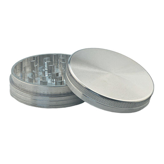 Aluminum grinder 2 parts 63 mm silver