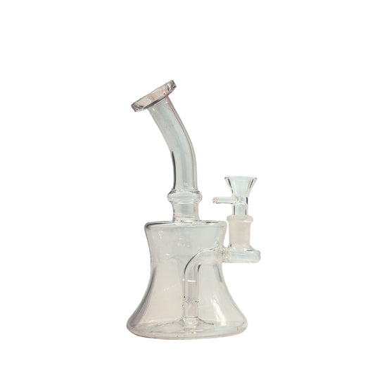 Glass dab rig hourglass green 15 cm