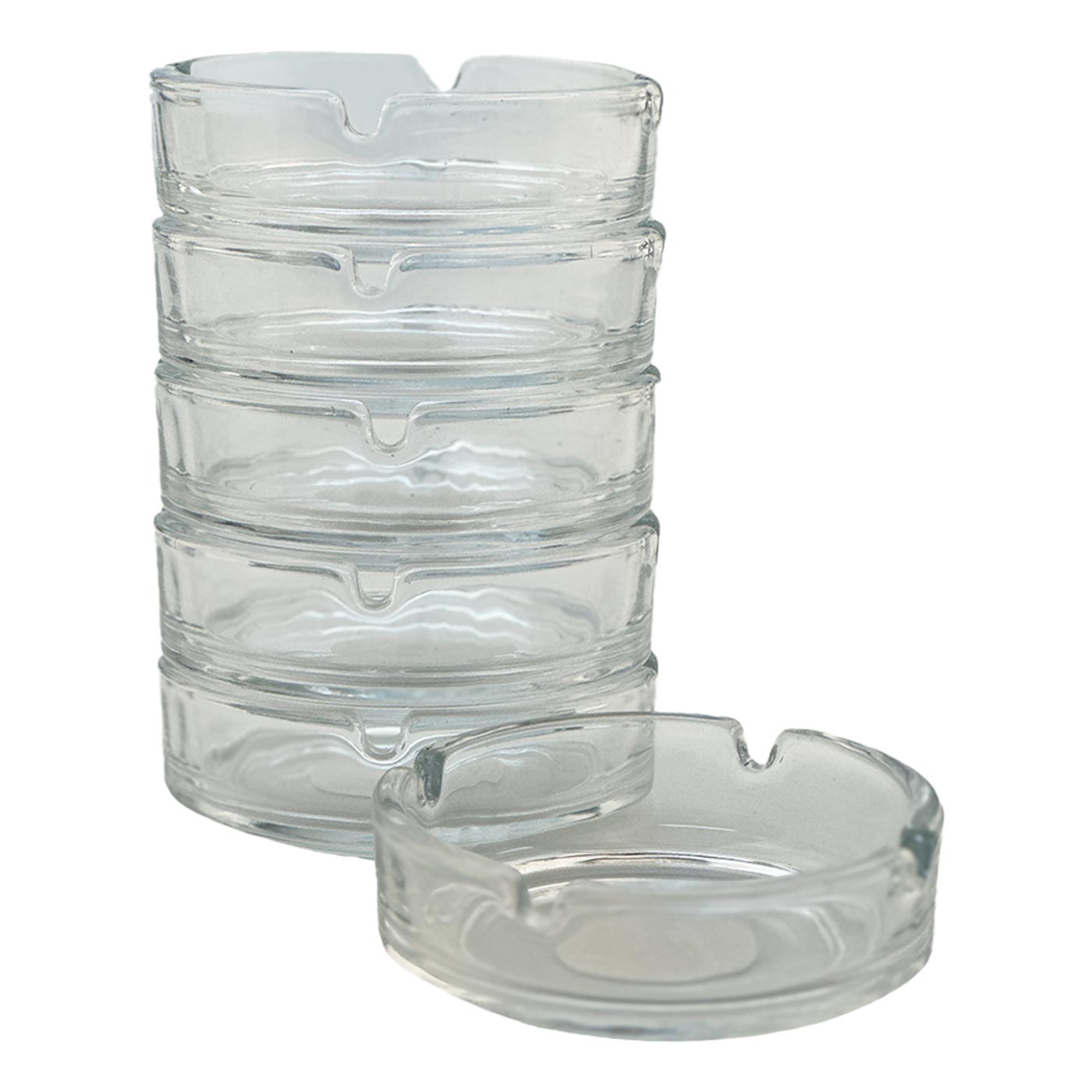 Glass ashtray 6 pcs