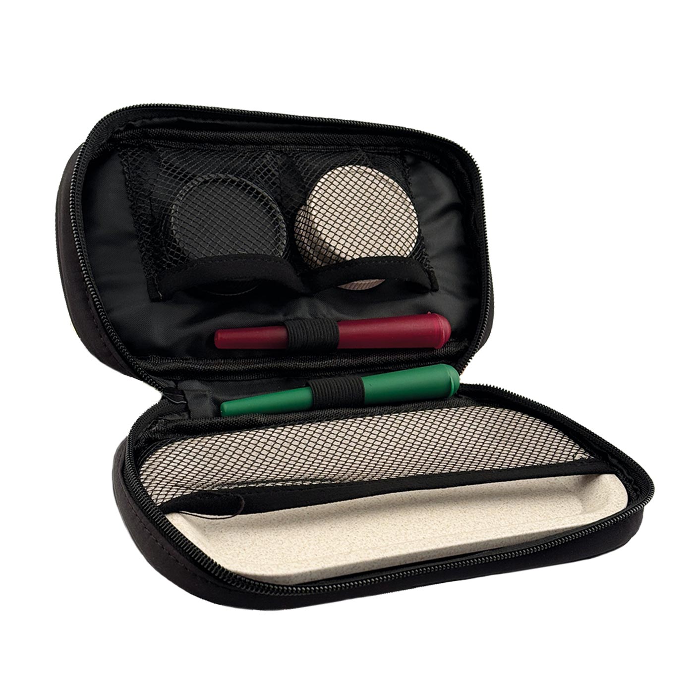 Rolling Bag Set Bio-Degradable Grinders + Tray + Stash Tubes