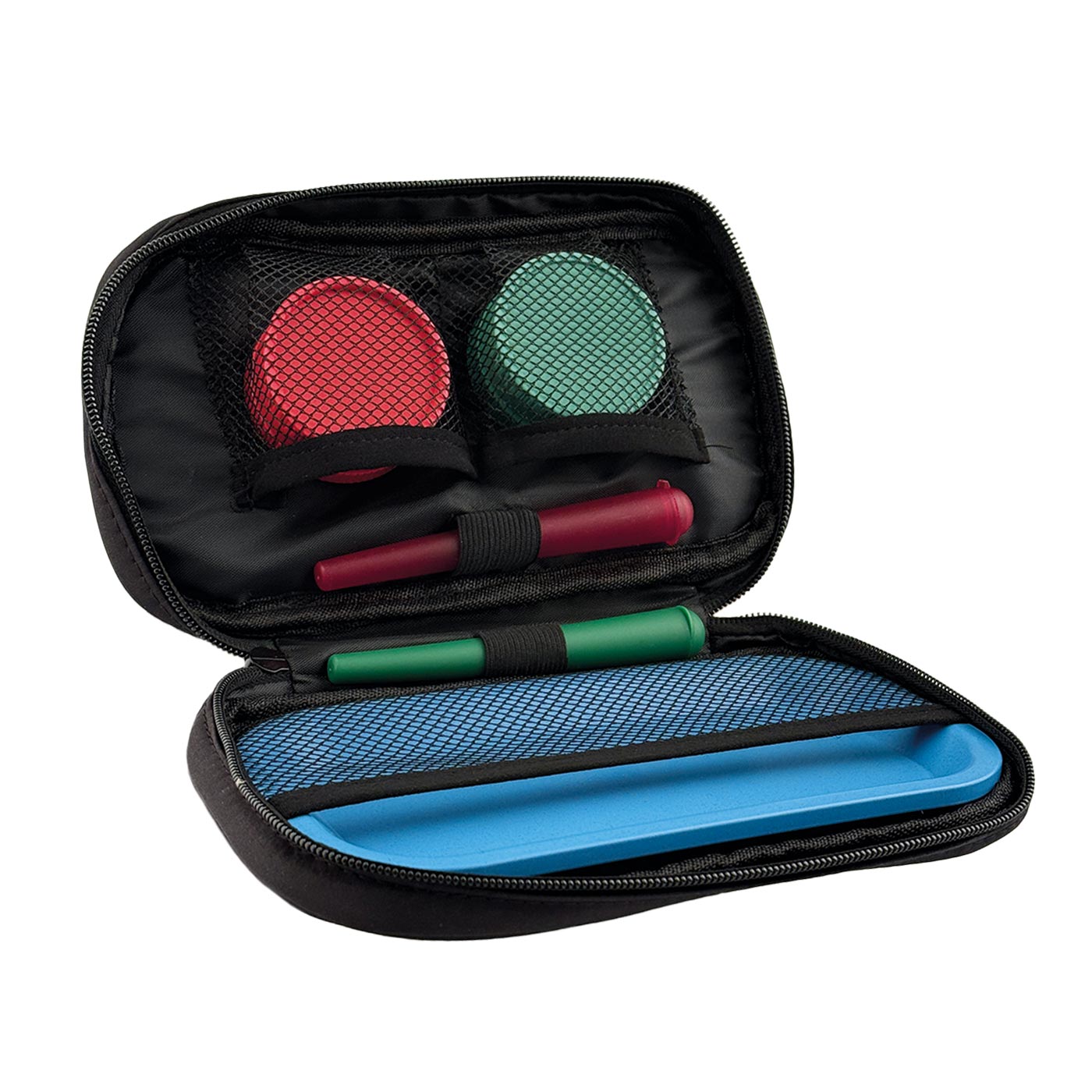Rolling Bag Set Bio-Degradable Grinders + Tray + Stash Tubes