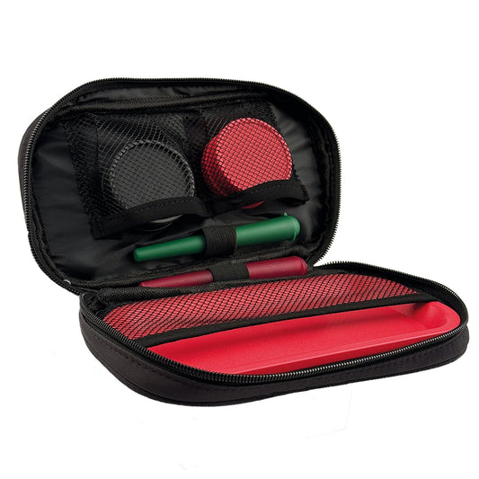 Rolling Bag Set Bio-Degradable Grinders + Tray + Stash Tubes