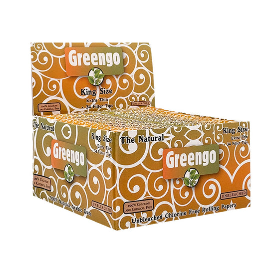 DISPLAY GREENGO UNBLEACHED KSR EXTRA THIN 2-IN-1 26PCS