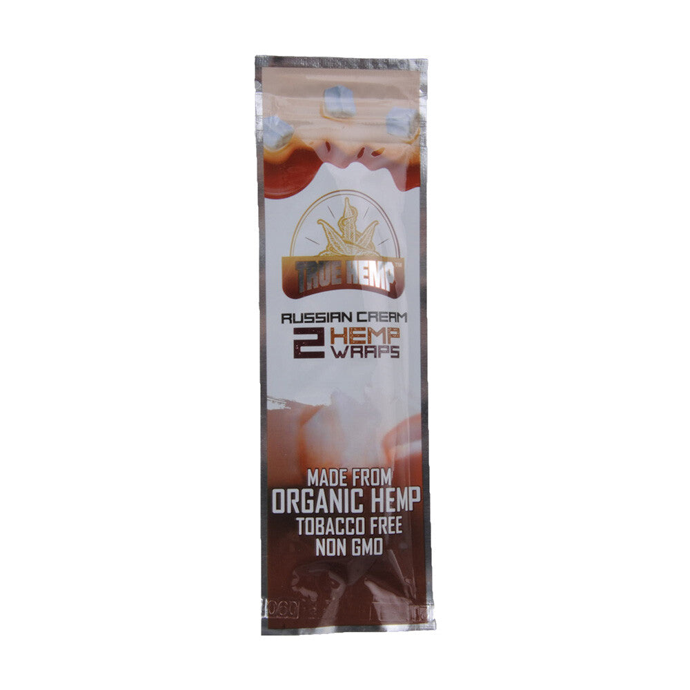 Display true hemp blunt wraps russian cream 25x2 pcs