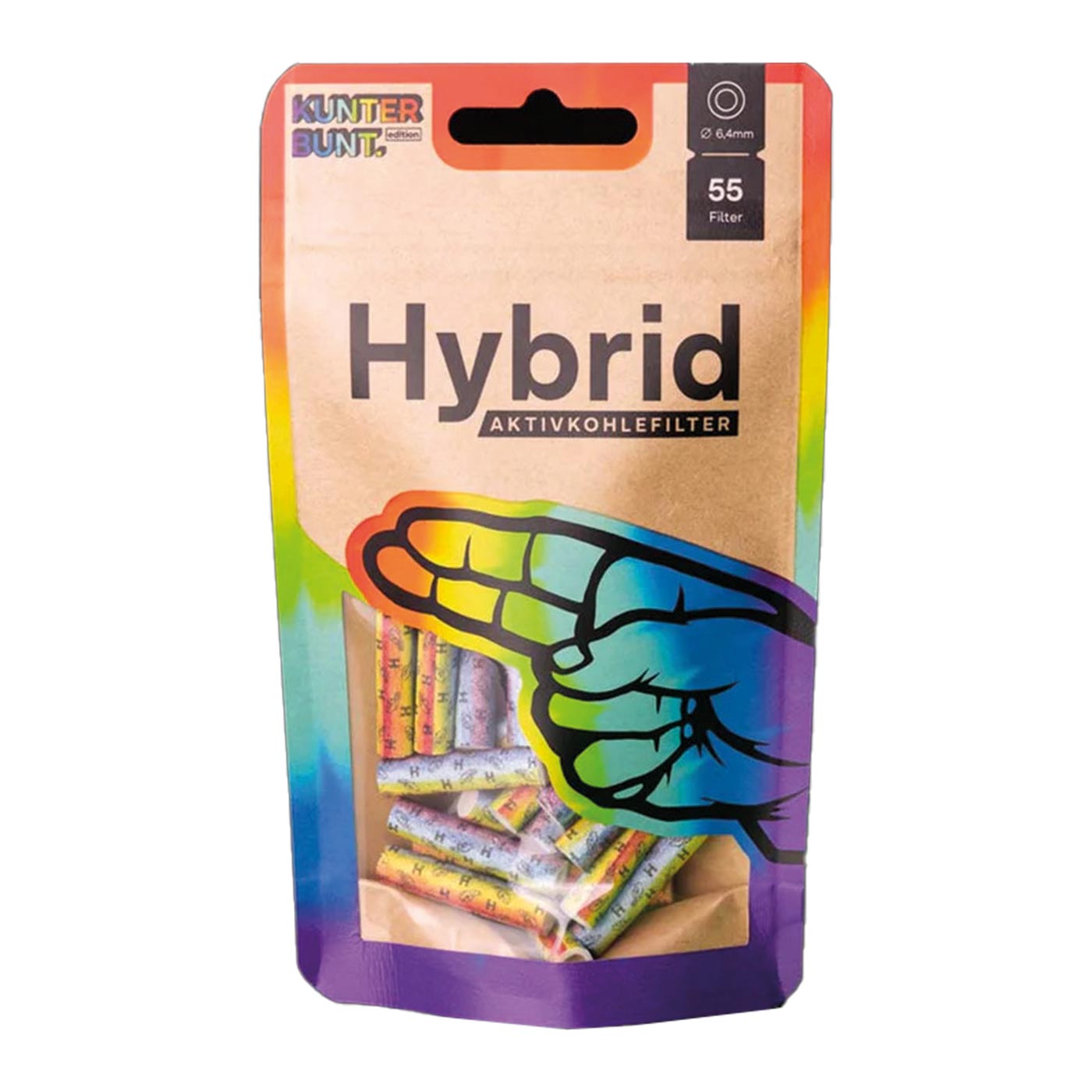 Display hybrid supreme filters bag rainbow 10 x 55 pcs