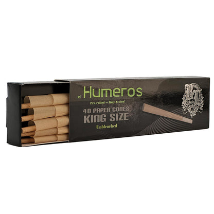 El humeros cones king size unbleached 109/26mm 40 pcs