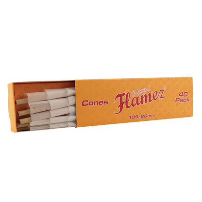 Display Flamez Cones King Size Bleached 109/26 mm 40 St.
