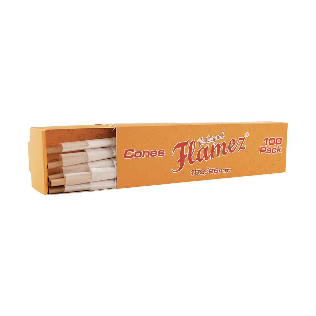Display Flamez Cones King Size Bleached 109/26 mm 100 St.