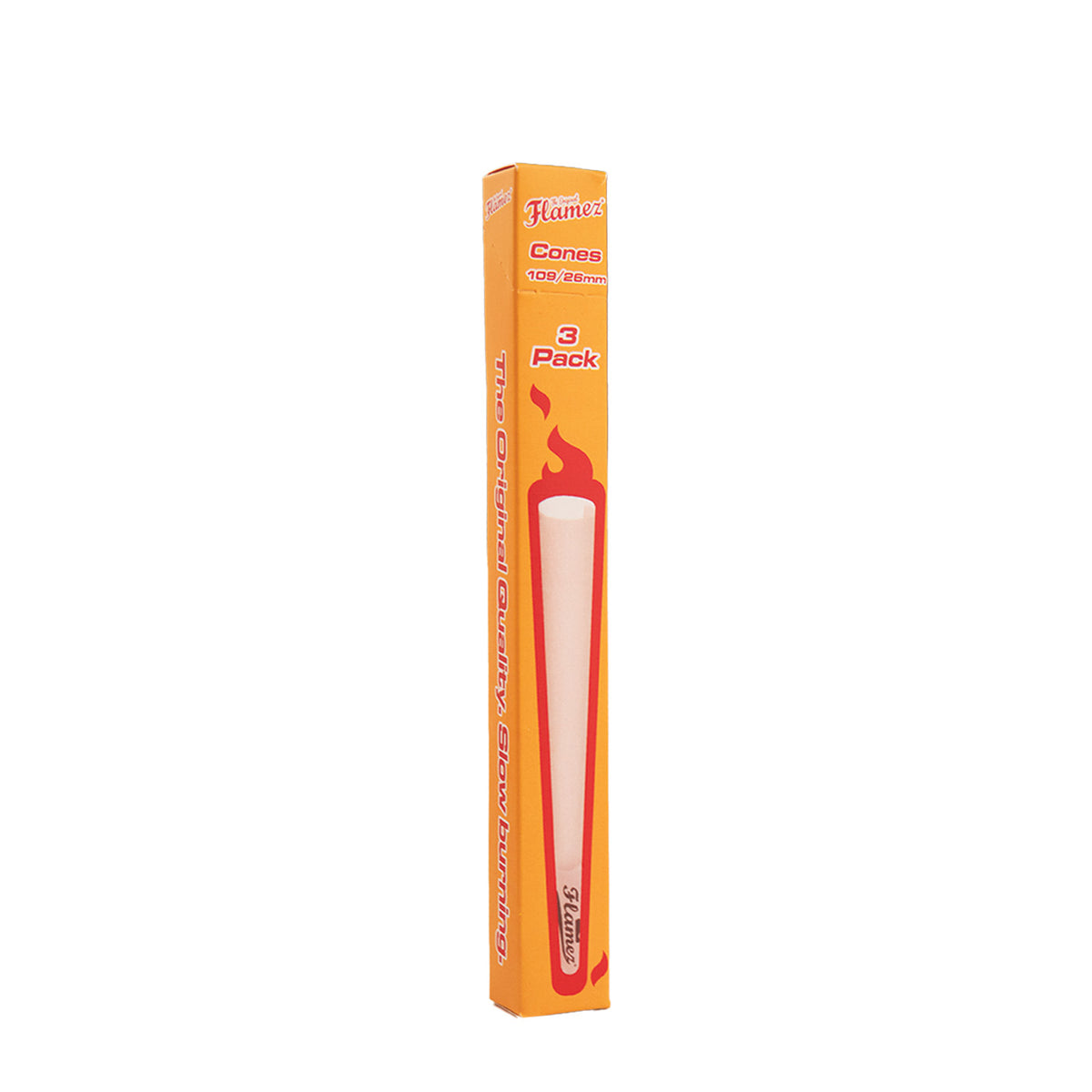 Display Flamez Cones King Size Bleached 109/26 mm 3-Pack 35 St.