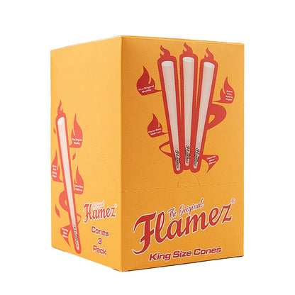 Display Flamez Cones King Size Bleached 109/26 mm 3-Pack 35 St.